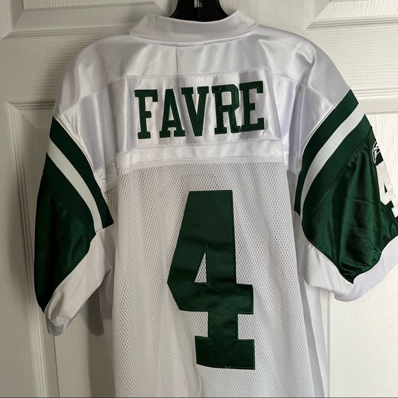 VINTAGE BRETT FAVRE #4 NY JETS OFFICIAL JERSEY - Picture 9 of 12